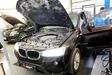 Чип тюнинг BMW X3 F25 (2.0 184 л.с.). Удаление катализатора и установка даунпайпа