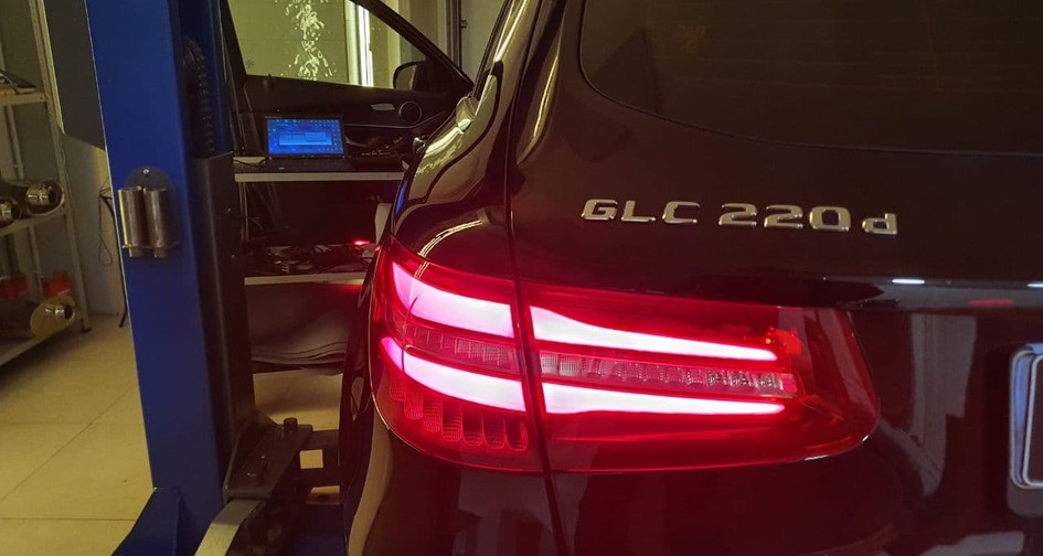 Чип-тюнинг Mercedes-Benz GLC 220D 2.1 (170 л.с.). Удаление сажевого фильтра. Удаление мочевины AdBlue и изготовление pipe
