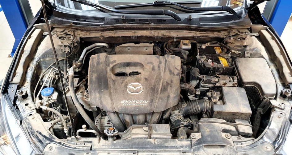 Чип тюнинг Mazda 3 (120 л.с.) SkyActiv. Удаление катализатора и установка пламегасителя.