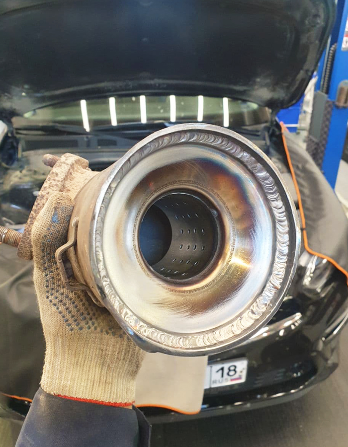 Чип-тюнинг Kia Cerato 2.0 (150 л.с.). Удаление катализатора и установка пламегасителя