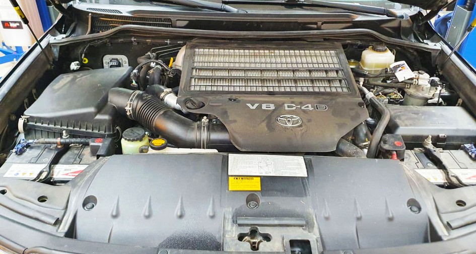 Чип-тюнинг Toyota Land Cruiser 200 4.5D (235 л.с.). Ультразвуковая чистка впуска