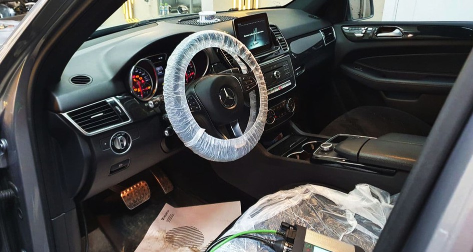 Чип-тюнинг Mercedes-Benz GLE 350D 3.0 (249 л.с.). Удаление мочевины Adblue  и изготовление pipe. Удаление сажевого фильтра