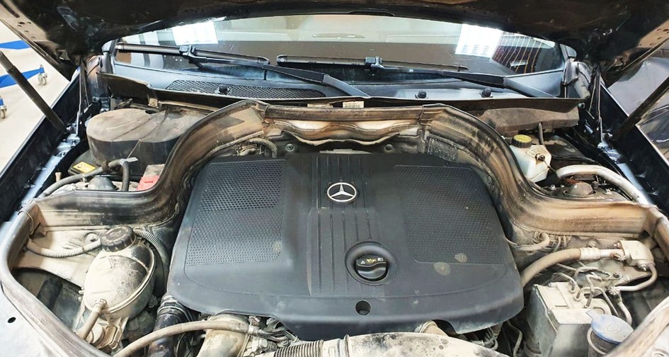 Чип-тюнинг Mercedes-Benz GLK 220 CDI 2.1 (170 л.с.). Отключение клапана EGR. Чистка впускной системы от сажи. Удаление сажевого фильтра с установкой pipe