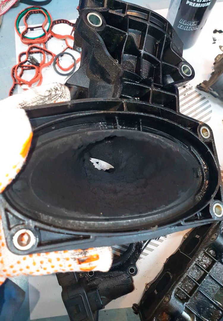Удаление сажевого фильтра Mercedes-Benz GLK 220 CDI 2.1 (170 л.с.), изготовление pipe. Отключение клапана EGR. Чистка впуска от сажи
