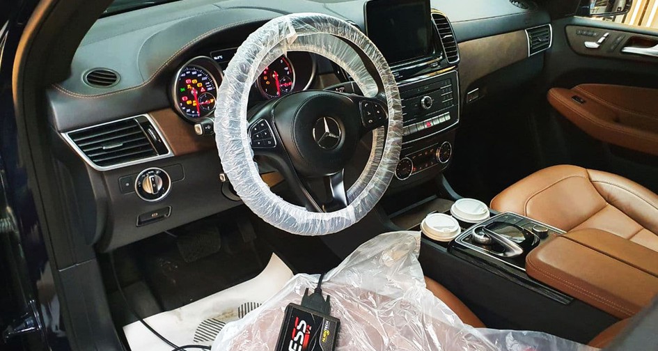 Чип-тюнинг Mercedes Benz GLS 350d 3.0 (249 л.с.). Удаление сажевого фильтра. Удаление мочевины AdBlue, изготовление pipe