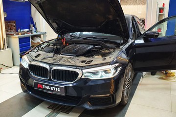 Чип-тюнинг BMW 5-Series (G30) 530d 3.0 (249 л.с.). Удаление сажевого фильтра. Отключение клапана EGR. Чистка впускного коллектора от сажи