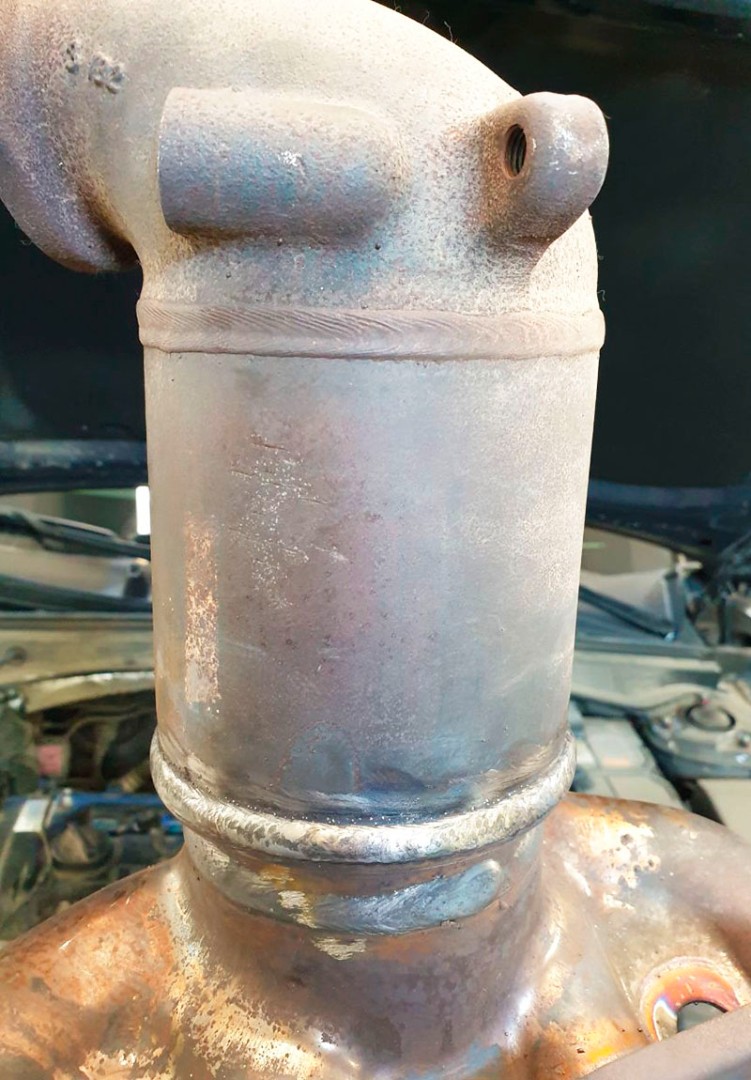 Замена штатного катализатора на ремонтный металлический на Kia K5 2.0 (150 л.с.). Чип-тюнинг