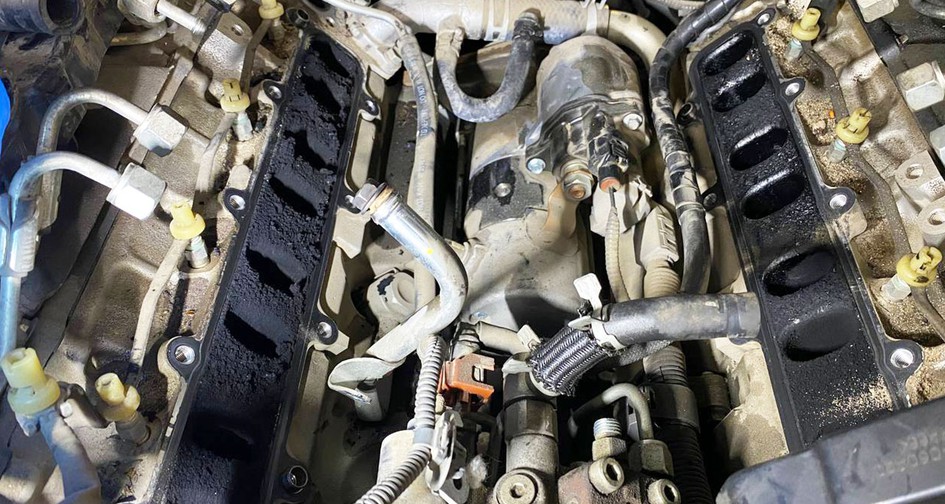 Удаление сажевого фильтра Lexus LX450D (272 л.с.). Отключение клапана EGR. Чистка впускного коллектора. Чистка форсунок. Чип-тюнинг