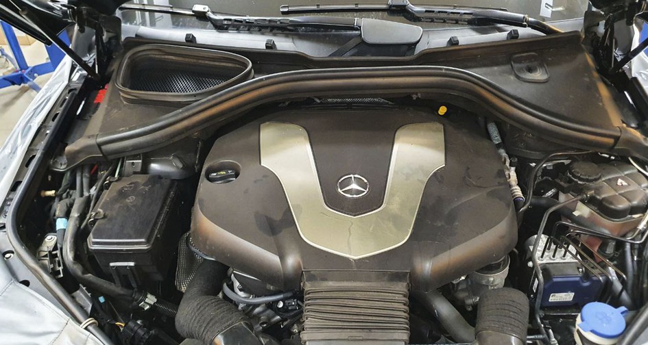 Удаление сажевого фильтра Mercedes-Benz GLS 350D (X166) 3.0 (249 л.с.). Удаление мочевины AdBlue. Чип-тюнинг