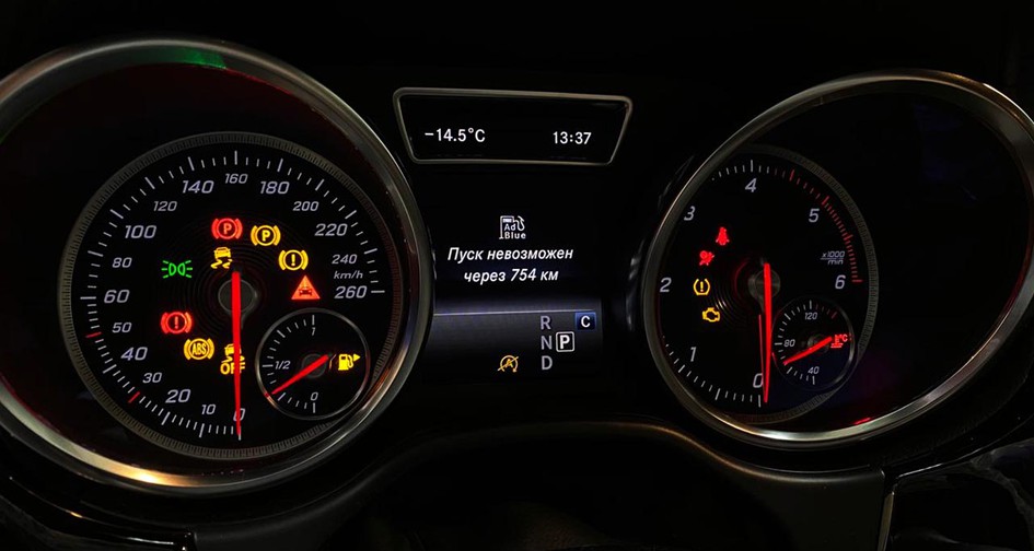Отключение мочевины AdBlue Mercedes Benz GLE 350D 3.0 (249 л.с.). Чип-тюнинг
