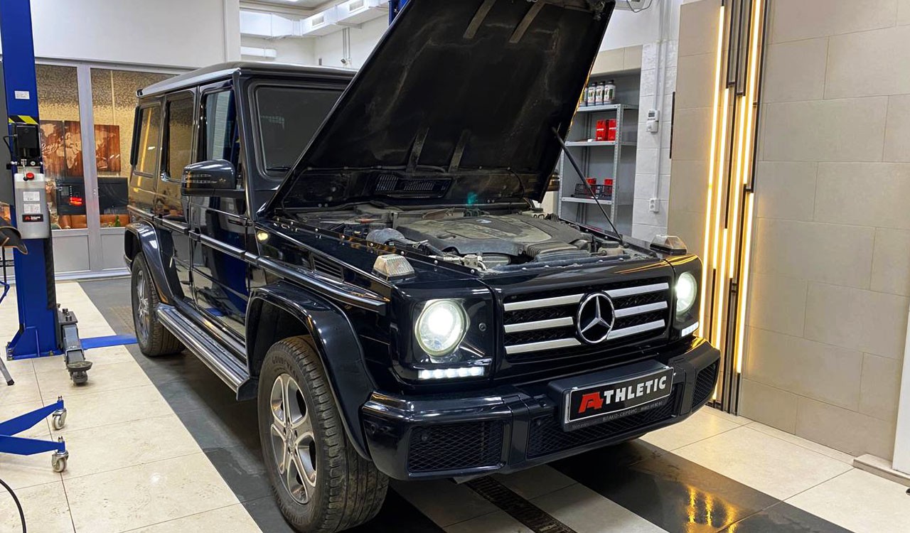 Удаление сажевого фильтра Mercedes-Benz G 350 d, чип-тюнинг